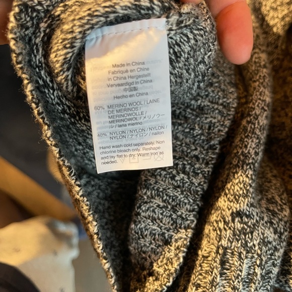 J Crew Merino Wool Salt and Pepper Sweater - Picture 3 of 4